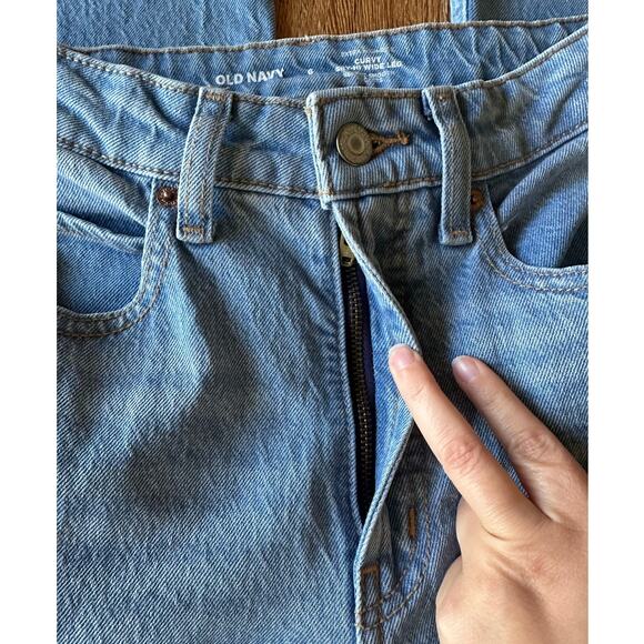 Old Navy Extra High Rise Curvy Sky-Hi Wide Leg Size 6 - Picture 4 of 8